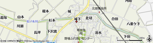 愛知県額田郡幸田町野場城下3周辺の地図