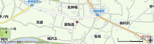 愛知県新城市一鍬田浦海道59周辺の地図