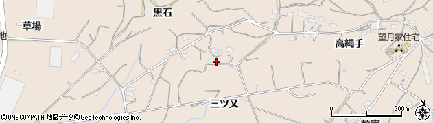 愛知県新城市黒田（三ツ又）周辺の地図