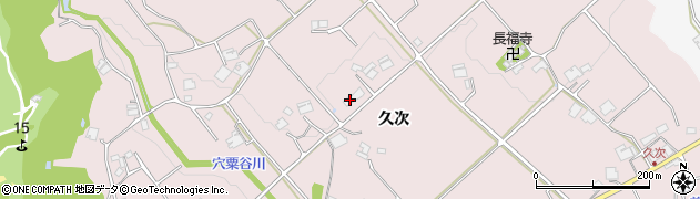 兵庫県三木市口吉川町久次周辺の地図