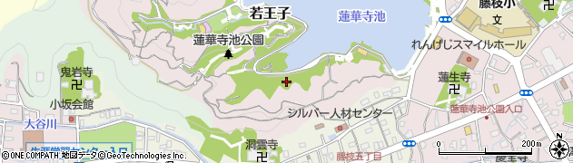 静岡県藤枝市若王子周辺の地図