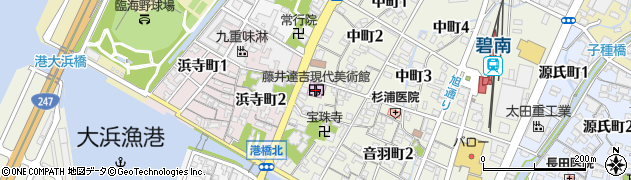 碧南市藤井達吉現代美術館周辺の地図