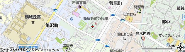 愛知県西尾市新屋敷町周辺の地図