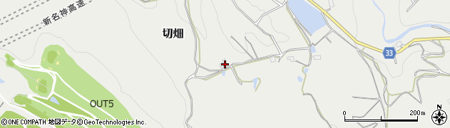 兵庫県宝塚市切畑（検見）周辺の地図