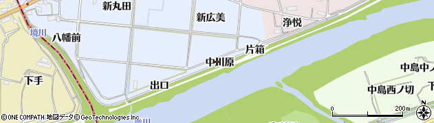 愛知県新城市川田（中川原）周辺の地図