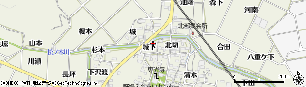 愛知県額田郡幸田町野場城下6周辺の地図