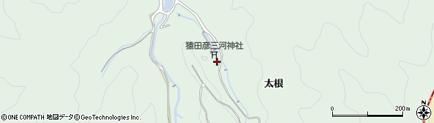 愛知県幸田町（額田郡）大草（太根）周辺の地図