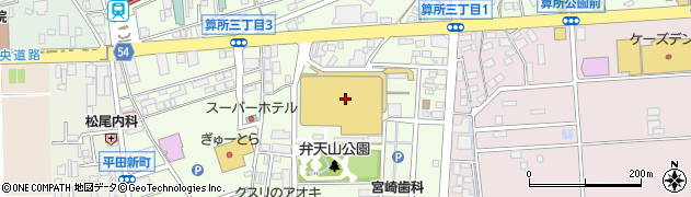 ロッテリア鈴鹿ハンター店周辺の地図