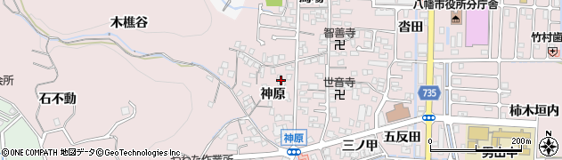 京都府八幡市八幡神原37周辺の地図