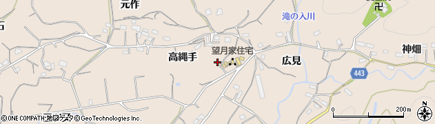 愛知県新城市黒田（高縄手）周辺の地図