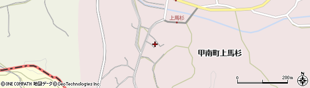 滋賀県甲賀市甲南町上馬杉1609周辺の地図