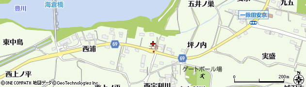 愛知県新城市一鍬田（殿海道）周辺の地図