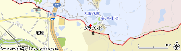 兵庫県三田市八景町1180周辺の地図