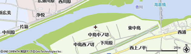 愛知県新城市一鍬田（中島中ノ切）周辺の地図