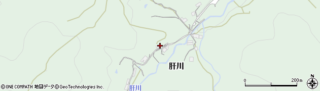 兵庫県川辺郡猪名川町肝川川端周辺の地図