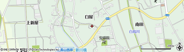 愛知県豊川市上長山町臼屋周辺の地図