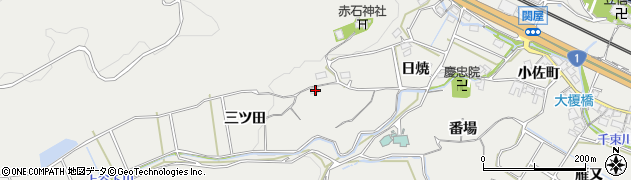 愛知県豊川市長沢町三ツ田66周辺の地図