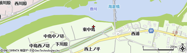 愛知県新城市一鍬田（東中島）周辺の地図