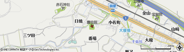慶忠院周辺の地図