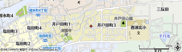 愛知県常滑市井戸田町周辺の地図