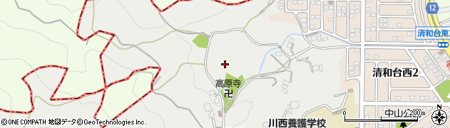 兵庫県川西市赤松（北谷）周辺の地図