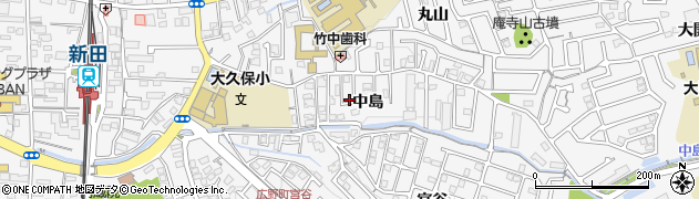 京都府宇治市広野町中島14周辺の地図