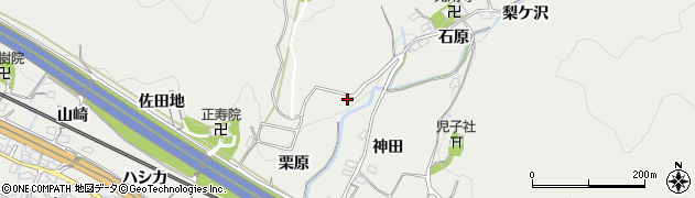 愛知県豊川市長沢町下谷下周辺の地図