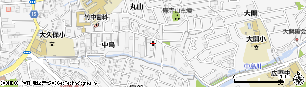 京都府宇治市広野町中島26周辺の地図