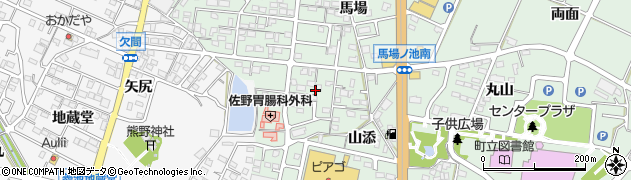 愛知県幸田町（額田郡）大草（松山）周辺の地図