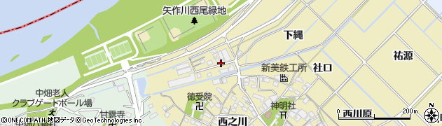 愛知県西尾市田貫町下野川57周辺の地図