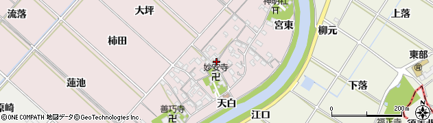 愛知県西尾市上永良町（古海道）周辺の地図