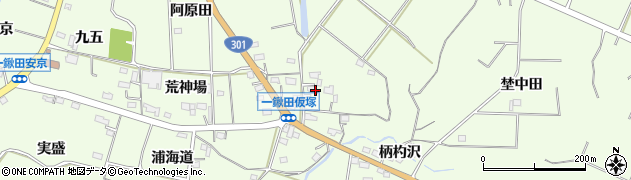 愛知県新城市一鍬田小深田周辺の地図