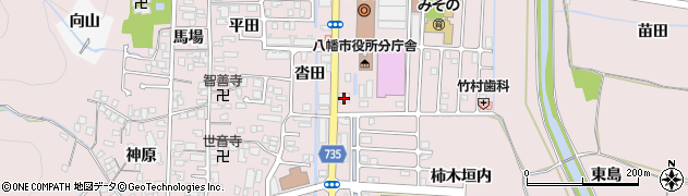 京都銀行八幡支店 ＡＴＭ周辺の地図