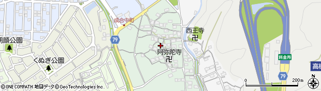 大阪府高槻市成合中の町周辺の地図