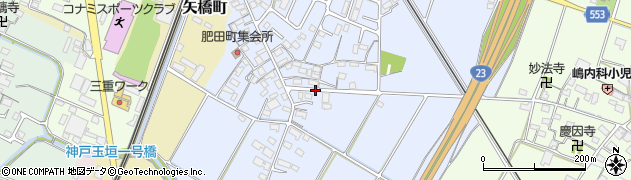三重県鈴鹿市肥田町周辺の地図