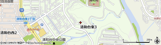 兵庫県川西市清和台東周辺の地図