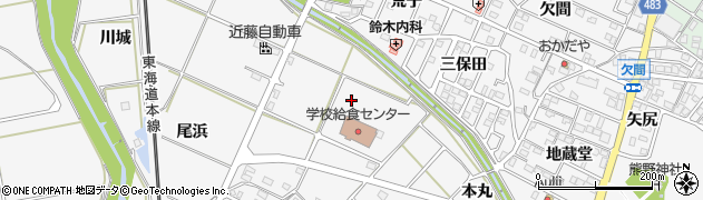 愛知県額田郡幸田町菱池桜塚周辺の地図