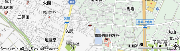 愛知県額田郡幸田町菱池矢尻47周辺の地図