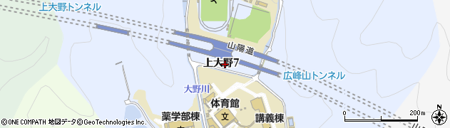 兵庫県姫路市上大野周辺の地図