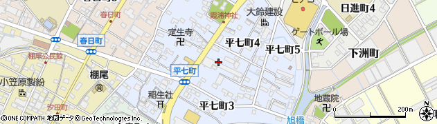 愛知県碧南市平七町周辺の地図