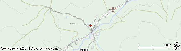 兵庫県川辺郡猪名川町肝川北谷周辺の地図