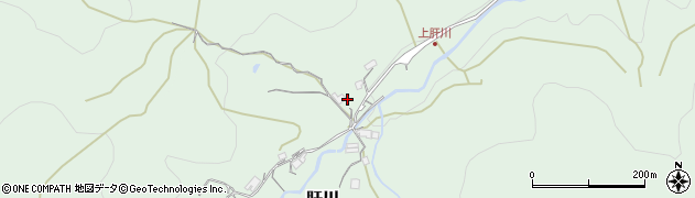 兵庫県猪名川町（川辺郡）肝川（北谷）周辺の地図