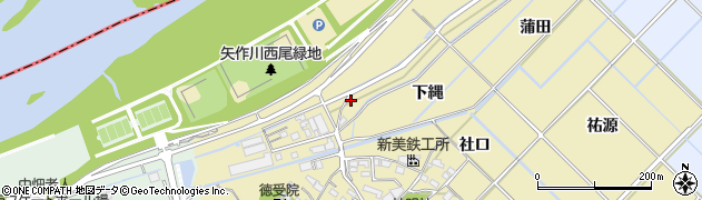 愛知県西尾市田貫町下野川37周辺の地図