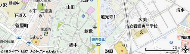 ジャパンレンタカー西尾店周辺の地図
