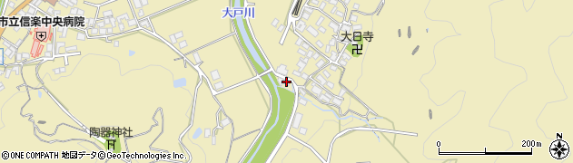 滋賀県甲賀市信楽町長野298周辺の地図