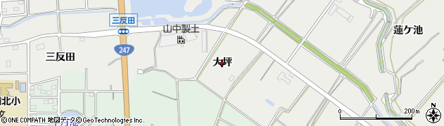 愛知県常滑市樽水（大坪）周辺の地図