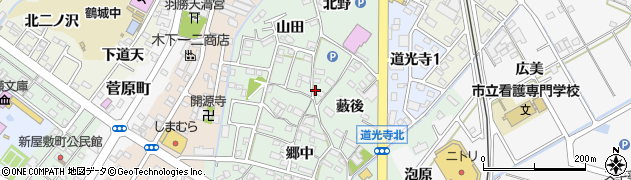 愛知県西尾市道光寺町藪後3周辺の地図