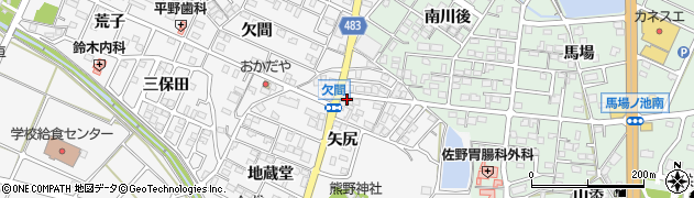愛知県額田郡幸田町菱池矢尻51周辺の地図