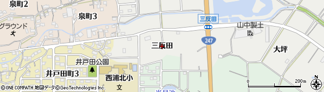 愛知県常滑市樽水（三反田）周辺の地図