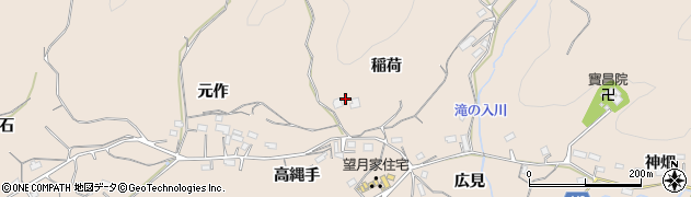 愛知県新城市黒田（稲荷）周辺の地図